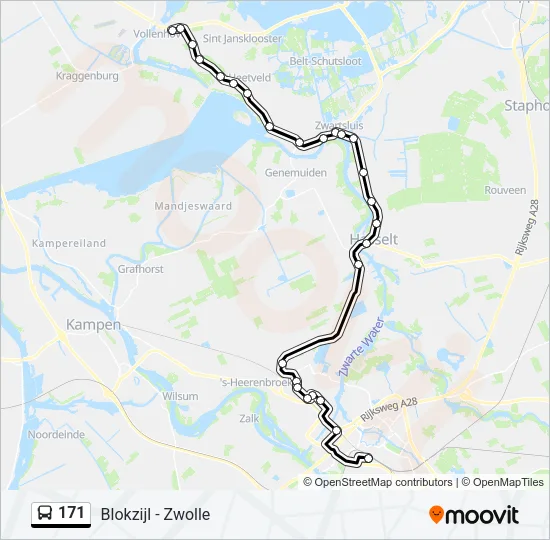 171 Bus Line Map