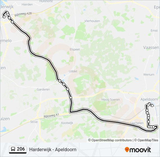 206 Bus Line Map
