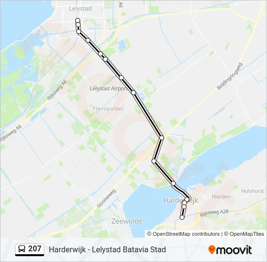 207 Bus Line Map