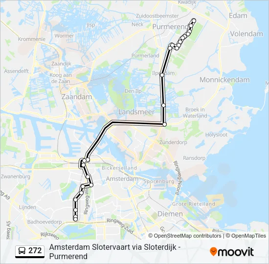 272 Bus Line Map