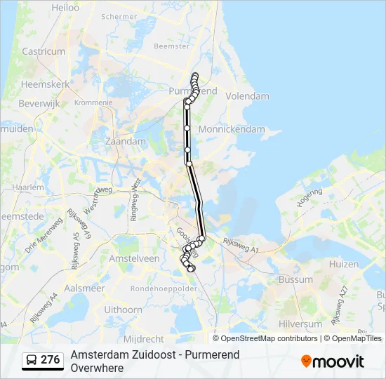 276 Bus Line Map