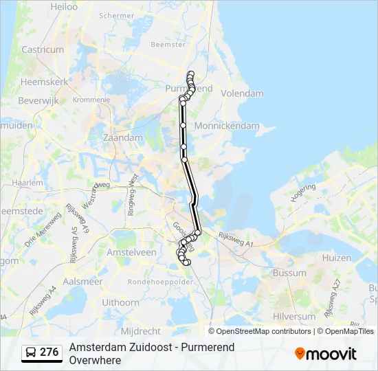 276 Bus Line Map