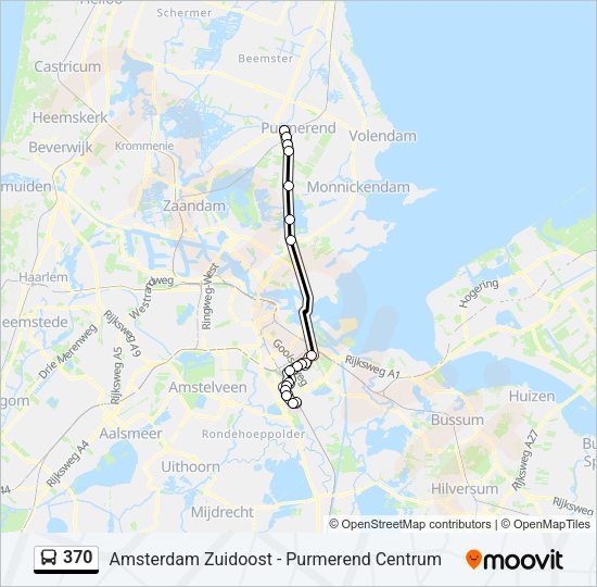 370 Bus Line Map