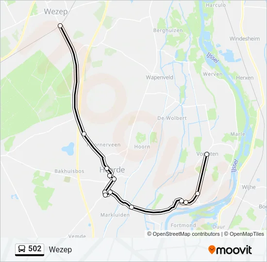 502 Bus Line Map
