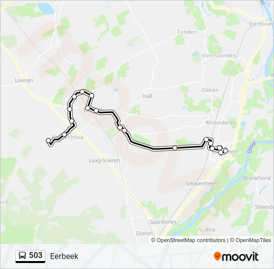 503 Bus Line Map