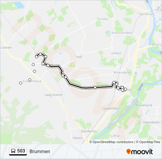 503 Bus Line Map