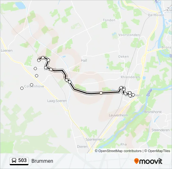 503 Bus Line Map