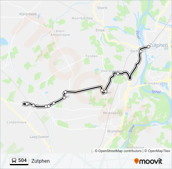 504 Bus Line Map