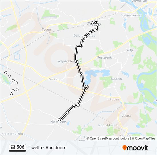 506 Bus Line Map