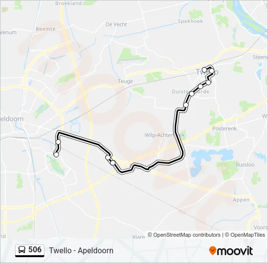 506 Bus Line Map