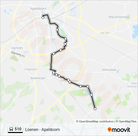 510 Bus Line Map