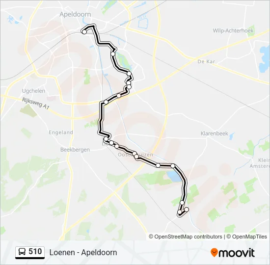 510 Bus Line Map