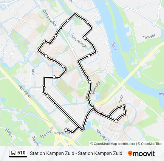 510 Bus Line Map