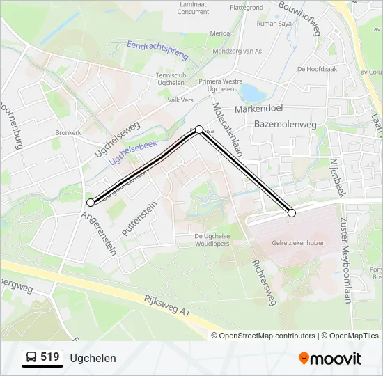 519 Bus Line Map