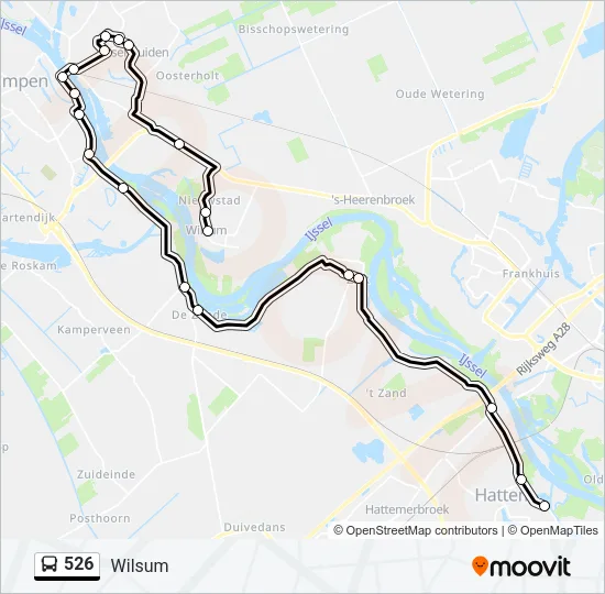 526 Bus Line Map