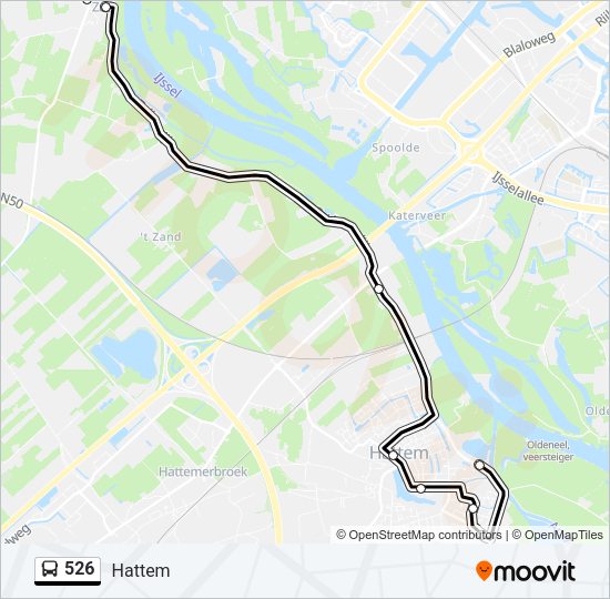 526 Bus Line Map