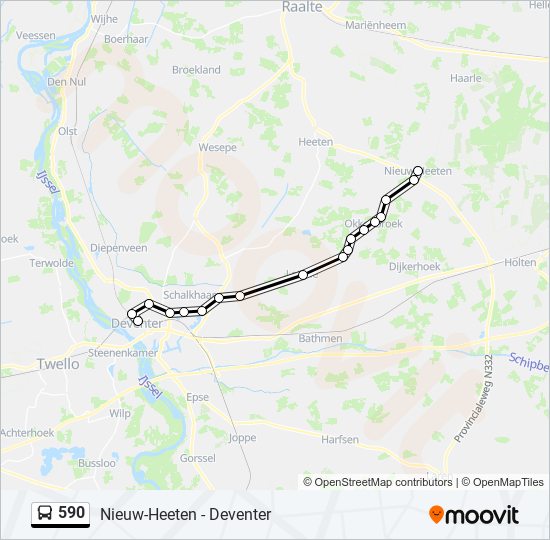 590 Route: Schedules, Stops & Maps - Deventer (Updated)