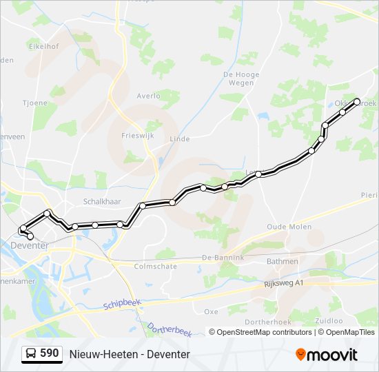 590 Bus Line Map