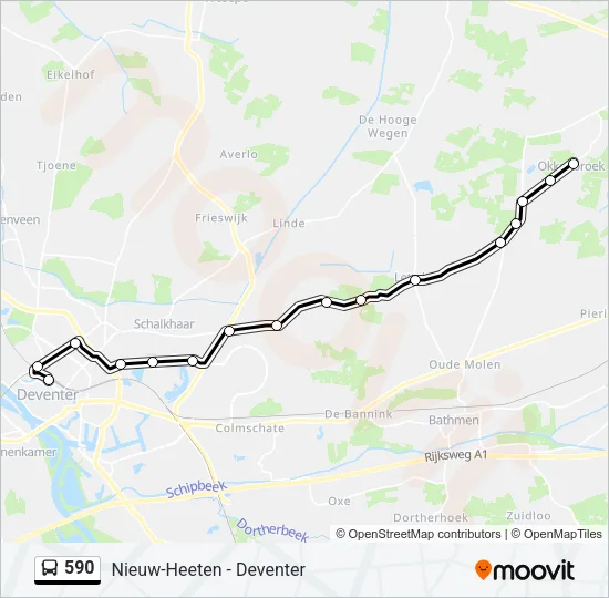 590 Bus Line Map