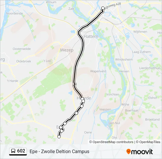 602 Bus Line Map