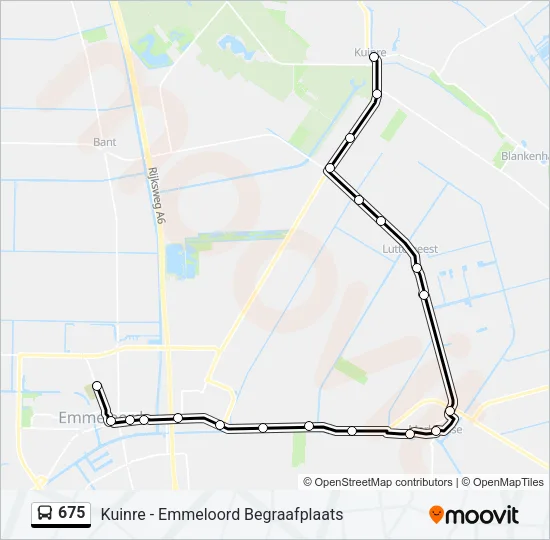 675 Bus Line Map