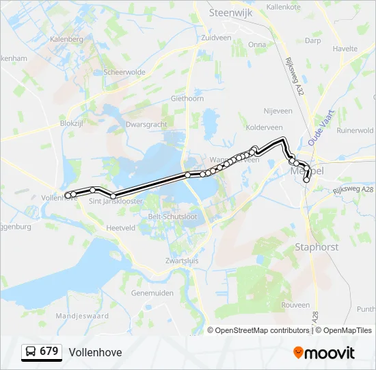 679 Bus Line Map