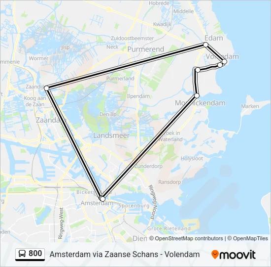 800 Bus Line Map