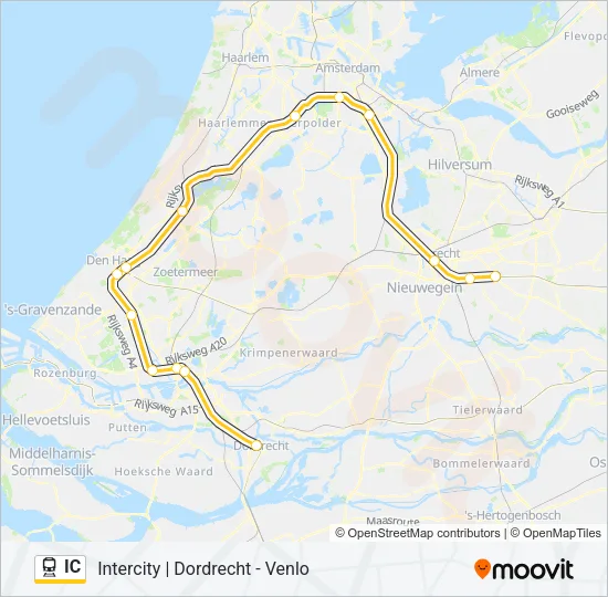IC Train Line Map