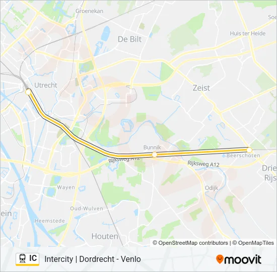 IC Train Line Map