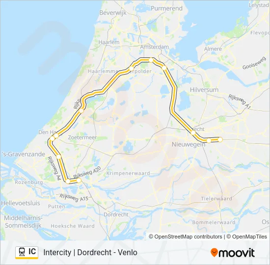 IC Train Line Map
