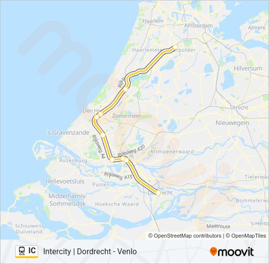 IC Train Line Map