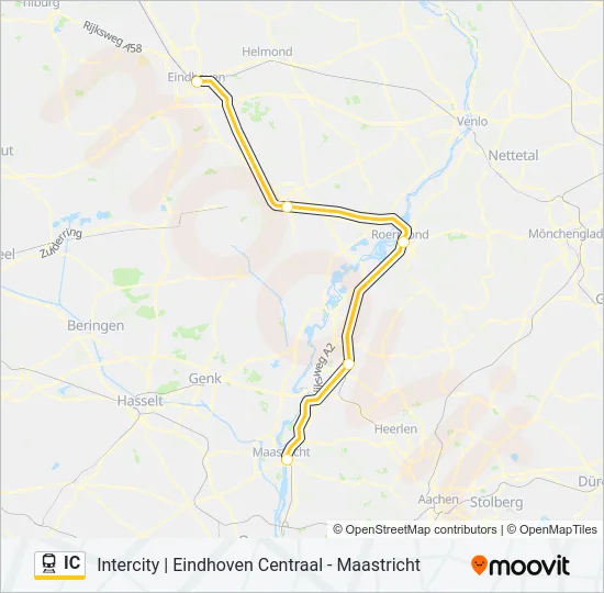 IC Train Line Map