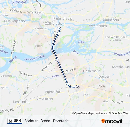 SPR Train Line Map