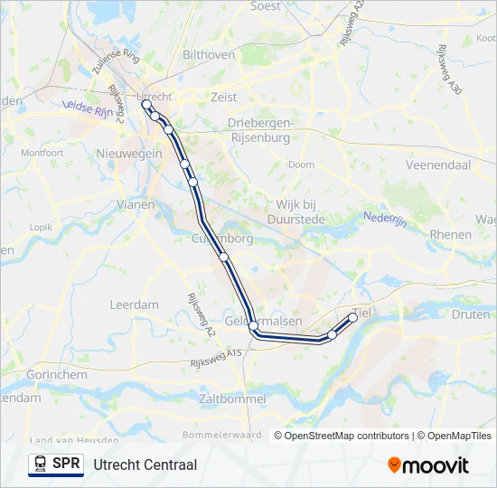 SPR Train Line Map