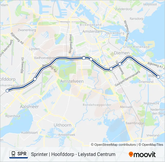 SPR Train Line Map