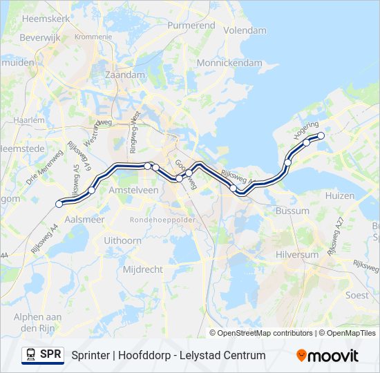 SPR Train Line Map