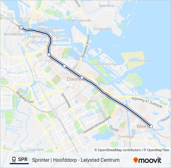 SPR Train Line Map