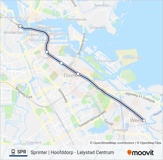 SPR Train Line Map