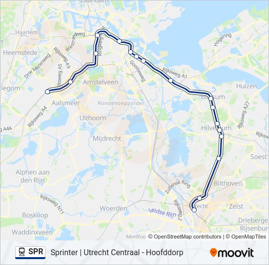 SPR Train Line Map