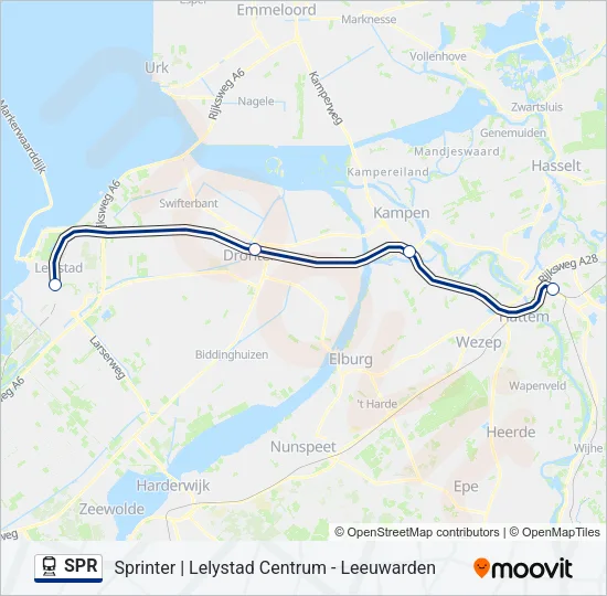 SPR Train Line Map