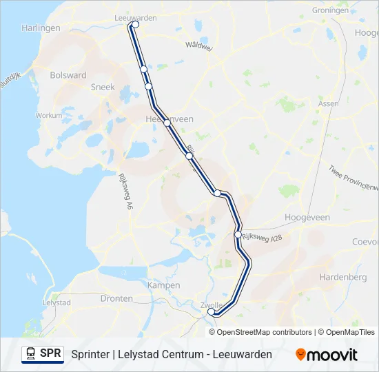 SPR Train Line Map