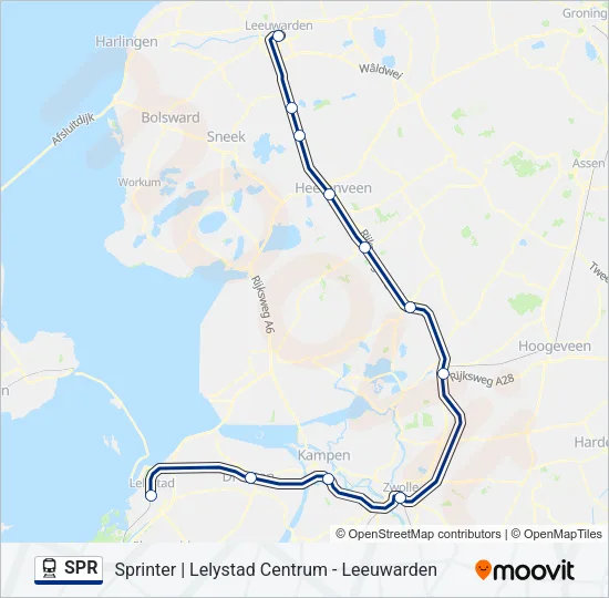 SPR Train Line Map