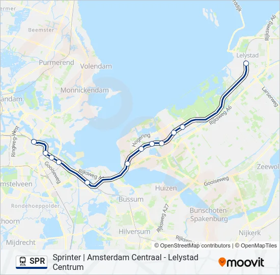 SPR Train Line Map