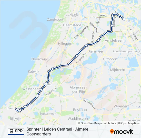 SPR Train Line Map