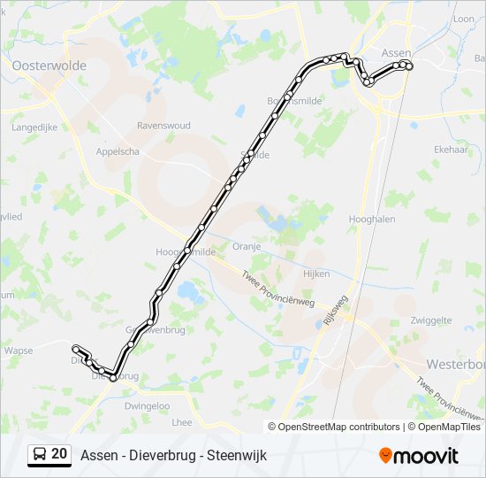 20 bus Line Map