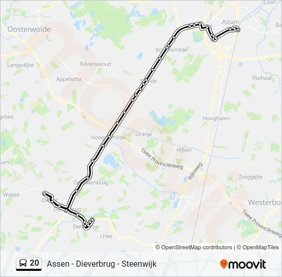 20 Bus Line Map