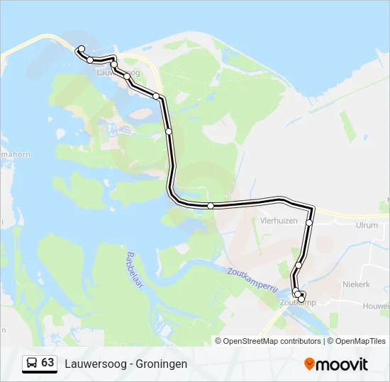 63 Bus Line Map