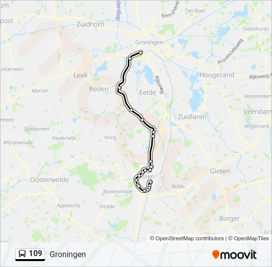 109 Bus Line Map