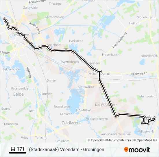 171 Bus Line Map