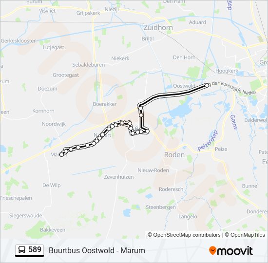 589 bus Line Map